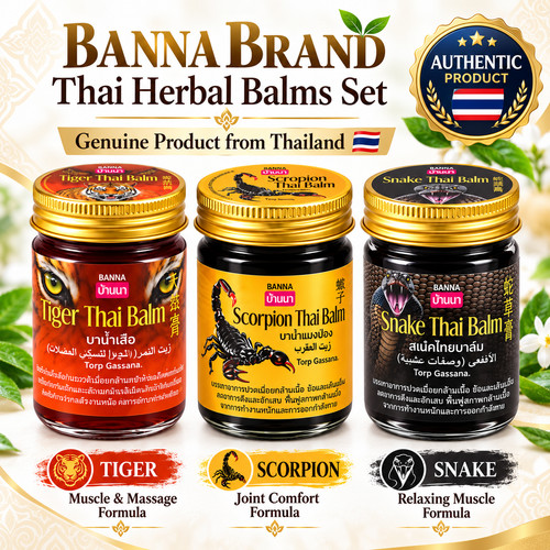 Banna brand thai herbal balm - thai,